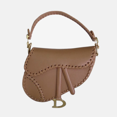 Dior 2020 Leather Saddle Shoulder Bag ,25.5CM - 디올 2020 레더 새들 숄더백,DIOB0522,25.5CM,베이지브라운
