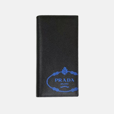 Prada 2020 Saffiano Mens Wallet, 2MV836 - 프라다 2020 사피아노 남성용 장지갑,PRAW0155,19CM.블랙
