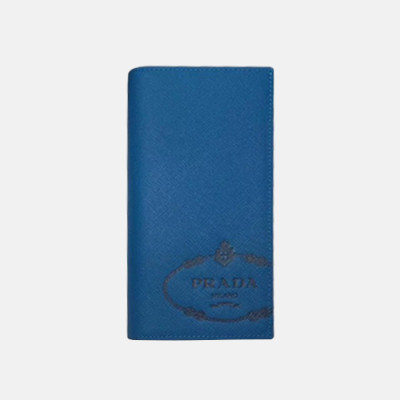 Prada 2020 Saffiano Mens Wallet, 2MV836 - 프라다 2020 사피아노 남성용 장지갑,PRAW0156,19CM.블루