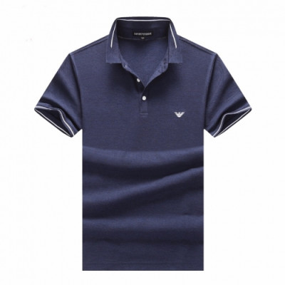 [알마니]Armani 2020 Mens Logo Cotton Short Sleeved Polo Tshirts - 알마니 2020 남성 로고 코튼 폴로 반팔티 Arm0646x.Size(m - 3xl).네이비