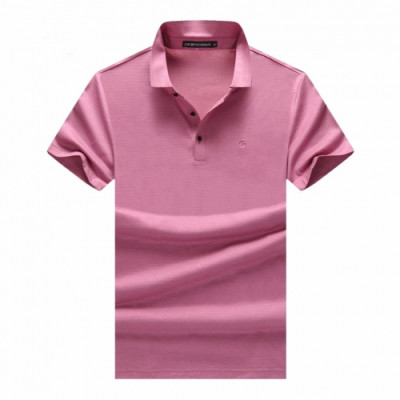 [알마니]Armani 2020 Mens Logo Silket Short Sleeved Polo Tshirts - 알마니 2020 남성 로고 실켓 폴로 반팔티 Arm0650x.Size(m - 3xl).핑크