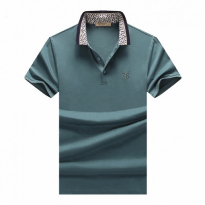 [버버리]Burberry 2020 Mens Logo Cotton Polo Short Sleeved Tshirts - 버버리 2020 남성 로고 코튼 폴로 반팔티 Bur02434x.Size(m - 3xl).그린