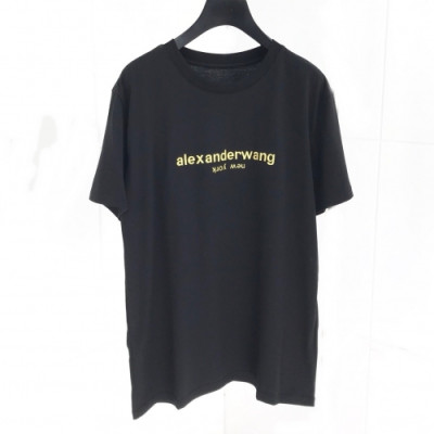 [매장판]Alexsander Wang 2020 Mm/Wm Logo Cotton Short Sleeved Tshirts - 알렉산더왕 2020 남자 로고 코튼 반팔티 Alw0082x.Size(s - 2xl).블랙
