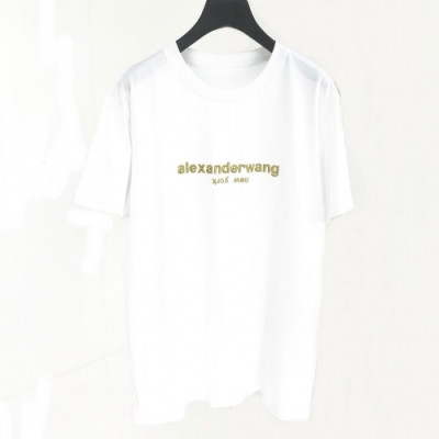 [매장판]Alexsander Wang 2020 Mm/Wm Logo Cotton Short Sleeved Tshirts - 알렉산더왕 2020 남자 로고 코튼 반팔티 Alw0083x.Size(s - 2xl).화이트
