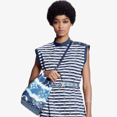 Louis Vuitton 2020 Neonoe Bucket Shoulder Bag,26cm - 루이비통 2020 네오노에 버킷 숄더백 M45126,LOUB1979,26cm,블루화이트