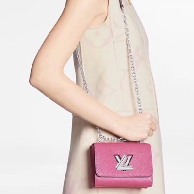 Louis Vuitton 2020 Leather Twist Mini Shouder Bag,15.5cm - 루이비통 2020 레더 트위스트 미니 숄더백 ,M56120,LOUB1993,15.5cm,핫핑크