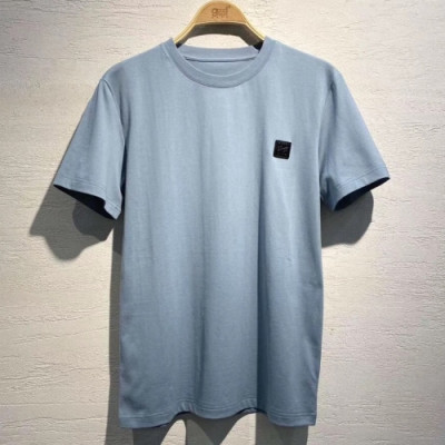 [로에베]Loewe 2020 Mens Logo Cotton Short Sleeved Tshirts - 로에베 2020 남성 로고 코튼 반팔티 Loe0223x.Size(m - 2xl).블루