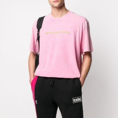 [매장판]Alexsander Wang 2020 Mm/Wm Logo Cotton Short Sleeved Tshirts - 알렉산더왕 2020 남자 로고 코튼 반팔티 Alw0096x.Size(s - xl).핑크