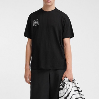 [버버리]Burberry 2020 Mens Logo Crew-neck Cotton Short Sleeved Tshirts - 버버리 2020 남성 로고 크루넥 코튼 반팔티 Bur02538x.Size(s -  2xl).블랙