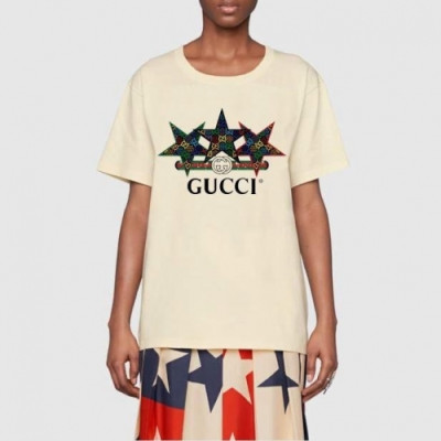 [매장판]Gucci 2020 Mm/Wm Logo Cotton Short Sleeved Tshirts - 구찌 2020 남자 로고 코튼 반팔티 Guc02671x.Size(xs - l).아이보리