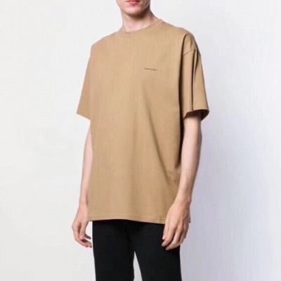 [발렌시아가]Balenciaga 2020 Mm/Wm Logo Cotton Short Sleeved Tshirts - 발렌시아가 2020 남자 로고 오버사이즈 코튼 반팔티 Bal0598x.Size(xs - l).카키