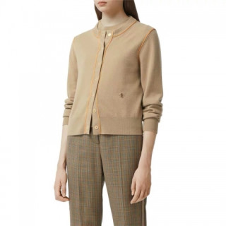 Burberry 2019 Womens Vintage V-neck Wool Cardigan - 버버리 2019 여성 빈티지 브이넥 울 가디건 Bur02575x.Size(s - l).베이지