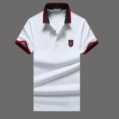 [매장판]Gucci 2020 Mens Logo Silket Short Sleeved Tshirts - 구찌 2020 남성 로고 실켓 반팔티 Guc02687x.Size(m - 3xl).화이트