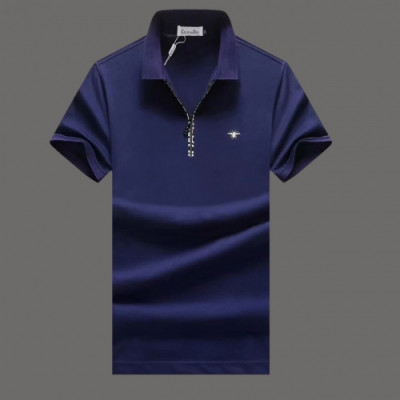 [디올]Dior 2020 Mm/Wm Business Silket Short Sleeved Polo Tshirts - 디올 2020 남/녀 비지니스 실켓 폴로 반팔티 Dio0610x.Size(m - 3xl).네이비