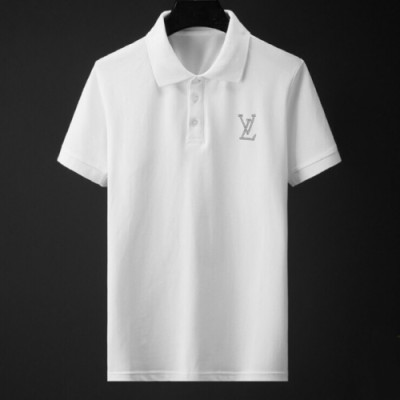 [루이비통]Louis vuitton 2020 Mens Silket Short Sleeved Polo Tshirts - 루이비통 2020 남성 실켓 폴로 반팔티 Lou01793x.Size(m - 2xl).화이트