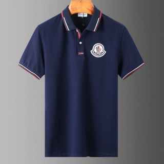 [매장판]Moncler 2020 Mens Logo Cotton Short Sleeved Polo Tshirts - 몽클레어 2020 남성 로고 코튼 폴로 반팔티 Moc01605x.Size(m - 3xl).네이비