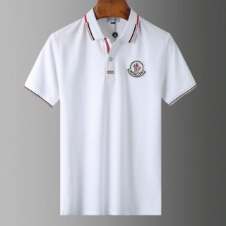 [매장판]Moncler 2020 Mens Logo Cotton Short Sleeved Polo Tshirts - 몽클레어 2020 남성 로고 코튼 폴로 반팔티 Moc01607x.Size(m - 3xl).화이트