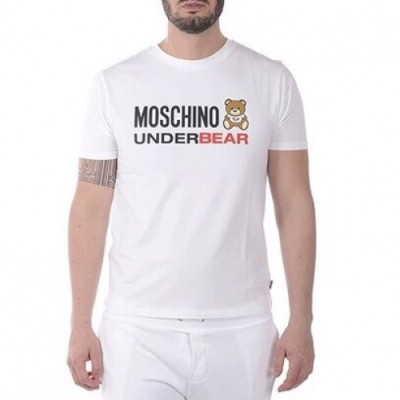 [모스키노]Moschino 2020 Mm/Wm Logo Cotton Short Sleeved Tshirts - 모스키노 2020 남자 로고 코튼 반팔티 Mos0093x.Size(m - 3xl).화이트