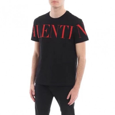 [발렌티노]Valentino 2020 Mens Logo Crew-neck Short Sleeved Tshirts - 발렌티노 2020 남성 로고 크루넥 반팔티 Val0388x.Size(m - 3xl).블랙