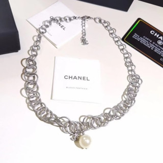 Chanel 2020 Ladies Necklace - 샤넬 2020 여성용 목걸이 ACC0023.(실버)