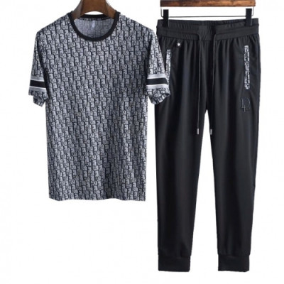 [디올]Dior 2020 Mens Casual Training Short Sleeved Clothes&Pants - 디올 2020 남성 캐쥬얼 반팔 트레이닝복&팬츠 Dio0631x.Size(m - 3xl).블랙