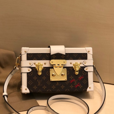 Louis Vuitton 2020 Petite Malle Shoulder Bag,20cm - 루이비통 2020 쁘띠뜨 말 숄더백 M51600,LOUB2097 ,20cm,브라운