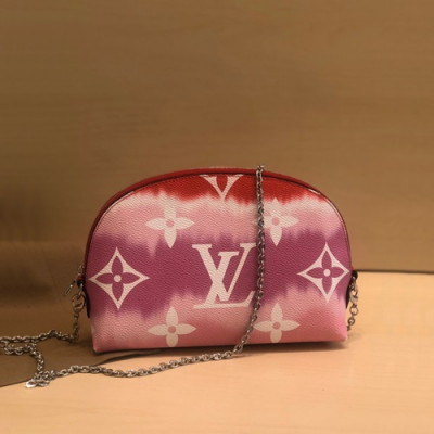 Louis Vuitton 2020 Monogram PVC Pouch Chain Shoulder Cross Bag ,22cm - 루이비통 2020 모노그램 PVC 파우치 체인 숄더 크로스백 M69139,LOUB2113,22cm,레드