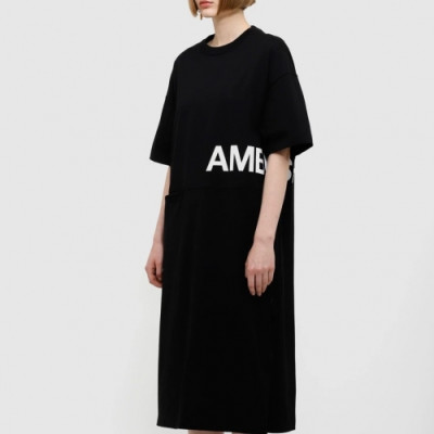 [앰부시]Ambush 2020 Womens Logo Cotton One-pieces - 앰부시 2020 여성 로고 코튼 원피스 Amb0036x.Size(s - l).네이비