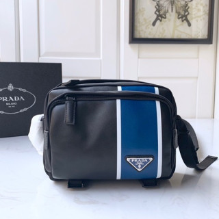 Prada 2020 Messenger Shoulder Bag,21CM - 프라다 2020 남성용 메신저 숄더백,2VC043-1,21cm,블랙