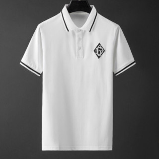 [돌체앤가바나]Dolce&Gabbana 2020 Mens Logo Silket Short Sleeved Polo Tshirts - 돌체앤가바나 2020 남성 로고 실켓 폴로 반팔티 Dol0286x.Size(m - 2xl).화이트