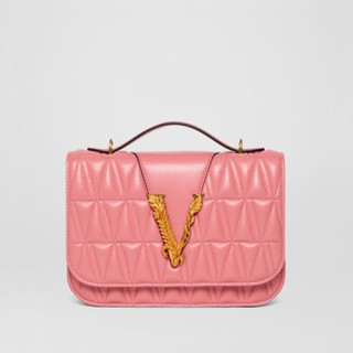 Versace 2020 Leather Shoulder Bag,24CM - 베르사체 2020 여성용 레더 숄더백 ,VERB0073,24CM,핑크
