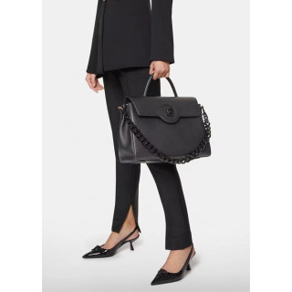 Versace 2022 Leather Chain Shoulder  Bag,22CM - 베르사체 2022 여성용 레더 체인 숄더백 ,VERB0080,20,25,35CM,블랙