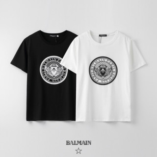 [발망]Balmain 2020 Mens Logo Cotton Short Sleeved Tshirs - 발망 2020 남성 로고 코튼 반팔티 Bam0101x.Size(s - 2xl).화이트