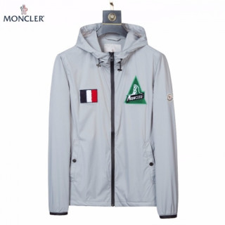 [몽클레어]Moncler 2020 Mens Logo Casual Windproof Jackets - 몽클레어 2020 남성 로고 캐쥬얼 방풍 자켓 Moc01812x.Size(m - 2xl).그레이