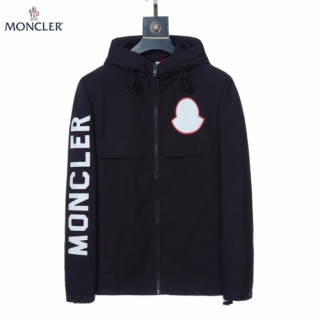[몽클레어]Moncler 2020 Mens Logo Casual Windproof Jackets - 몽클레어 2020 남성 로고 캐쥬얼 방풍 자켓 Moc01813x.Size(m - 2xl).블랙