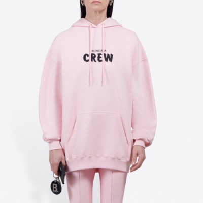 [발렌시아가]Balenciaga 2020 Mm/Wm Logo Cotton Oversize Hoodie - 발렌시아가 2020 남/녀 로고 코튼 오버사이즈 후디 Bal0749x.Size(xs - l).핑크