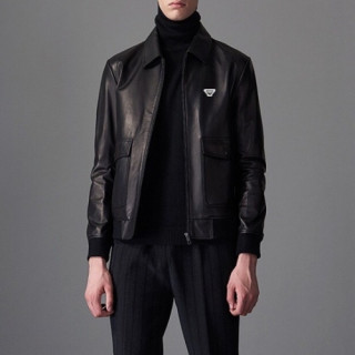 [알마니]Armani 2020 Mens Classic Leather Jackets - 알마니 2020 남성 클래식 캐쥬얼 가죽 자켓 Arm0781x.Size(m - 3xl).블랙