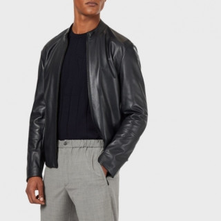 [알마니]Armani 2020 Mens Classic Leather Jackets - 알마니 2020 남성 클래식 캐쥬얼 가죽 자켓 Arm0782x.Size(m - 3xl).블랙