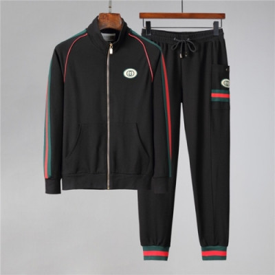 [구찌]Gucci 2020 Mens Logo Casual Training Clothes - 구찌 2020 남성 로고 캐쥬얼 트레이닝복 Guc03093x.Size(m - 3xl).블랙