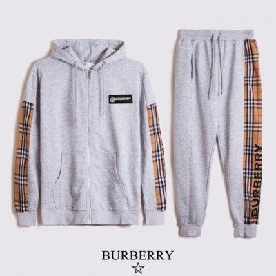 [버버리]Burberry 2020 Mens Logo Casual Training Clothes&Pants - 버버리 2020 남성 로고 캐쥬얼 트레이닝복&팬츠 Bur03132x.Size(s - 2xl).그레이