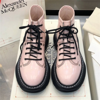 Alexander Mcqueen 2020 Leather Ankle Boots - 알렉산더 맥퀸 2020 레더 앵글부츠,  AMQS0176,Size(225 - 255).핑크