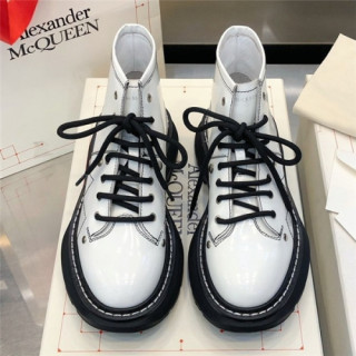 Alexander Mcqueen 2020 Leather Ankle Boots - 알렉산더 맥퀸 2020 레더 앵글부츠,  AMQS0178,Size(225 - 255).화이트