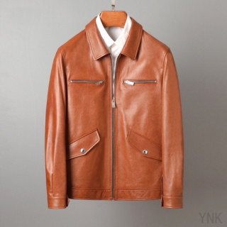 [버버리]Burberry 2020 Mens Casual Leather Jackets - 버버리 2020 남성 캐쥬얼 가죽 자켓 Bur03200x.Size(m - 3xl).오렌지