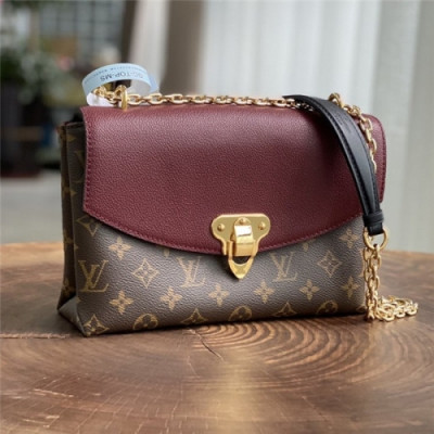 [루이비통] Louis Vuitton Custom 2020 Women's  Leather Shoulder Bag, 26cm - 루이비통 커스텀급 2020 여서용 레더 숄더백, 26cm, LOUB2263,브라운