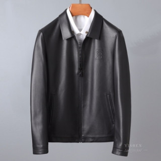 [버버리]Burberry 2020 Mens Casual Leather Jackets - 버버리 2020 남성 캐쥬얼 가죽 자켓 Bur03205x.Size(m - 3xl).블랙