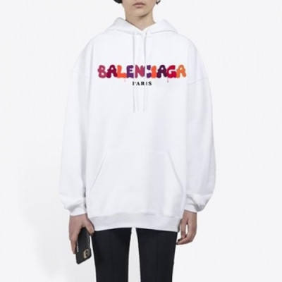 [발렌시아가]Balenciaga 2020 Mm/Wm Logo Cotton Hoodie - 발렌시아가 2020 남/녀 로고 코튼 후디 Bal0854x.Size(xs - l).화이트