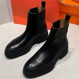Hermes 2020 Women's Leather Ankle Boots - 에르메스 2020 여성용 레더 앵글부츠, Size(225-255), HERS0354, 블랙