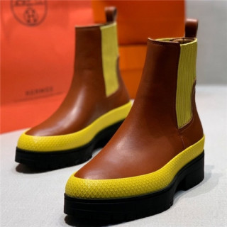 Hermes 2020 Women's Leather Ankle Boots - 에르메스 2020 여성용 레더 앵글부츠, Size(225-255), HERS0355, 옐로우