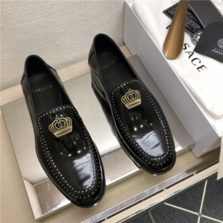 Versace 2020 Men's Leather Oxford Shoes - 베르사체 2020 남성용 레더 옥스퍼드 슈즈,Size(240-275),VERS0516,블랙