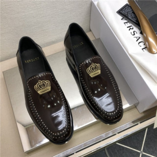 Versace 2020 Men's Leather Oxford Shoes - 베르사체 2020 남성용 레더 옥스퍼드 슈즈,Size(240-275),VERS0517,브라운
